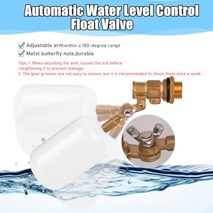 1/2 Inch Float Valve, Water Level Control Auto Fill Valve