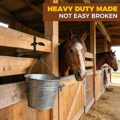 10Pcs Horse Bridle Rack Heavy Duty Wall Mounted Bridle Holder Bridle Hook with Screws for Horse Barn Tack Room