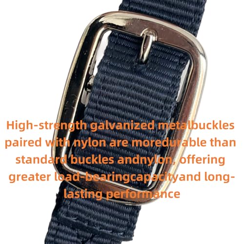 Heavy Duty Soft Nylon Horse Halter, Padded and Adjustable, Chin and Throat Snap Hook Halters for Horses, Heavy-Duty Metal Buckle - color: Dark Blue