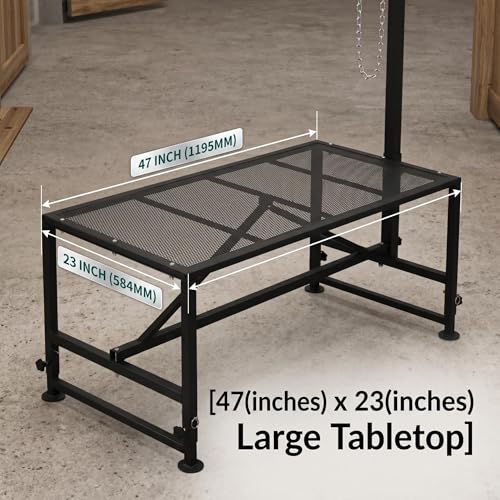 Goat Sheep Stand Goat Milker Cow Halter Farmstand Supplies Sheepskin Goat Supplies Farm Stand Outdoor Cow Accessories Livestock Show Lamb Supplies 47x23in Tabletop 500 lbs