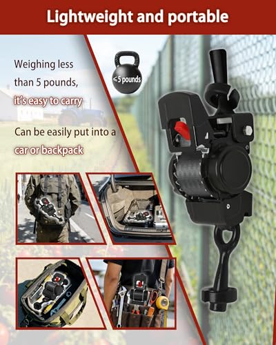 Heavy Duty Retractable Fence Stretcher, 2"*10' Strap