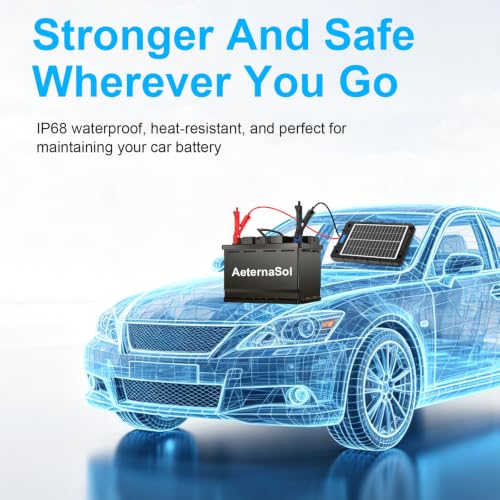 7.5W Solar Car Battery Charger 12V Portable Waterproof Solar Panel Trickle Charger Maintainer with Smart PWM for Car, Automotive, Motorcycle, Boat, Marine, RV,Trailer, Snowmobile, etc. - color: 7.5W PWM Solar Battery Charger