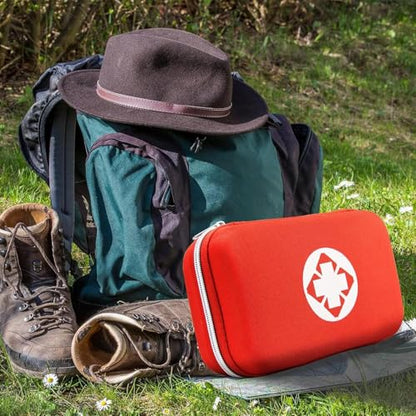 First Aid Kit 277PCS Car Home Camping Essentials Red Emergency Kit YIDERBO - color: Red