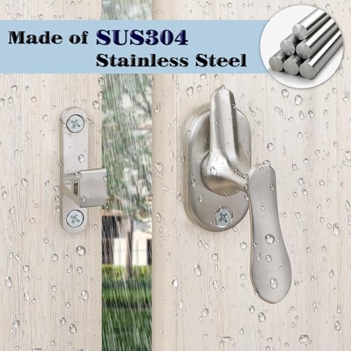 Alise Flip Latch Lock Swinging Gate Latches Door Lock,Brushed,Small Size - color: Brushed, size: Small Size
