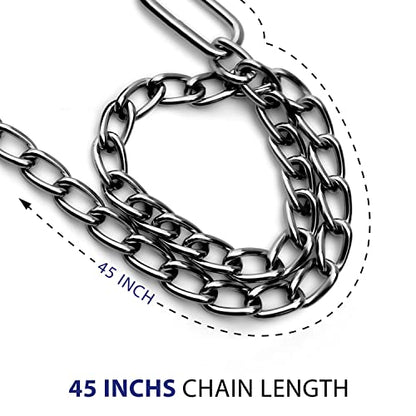 Durable OB Handle Apparatus with 2 Handle Puller Hooks and 2 Chains - Stainless Steel for Cow, Goat, and Cattle Delivery Instruments on Dairy Farms, 45 Inch - size: 45 Inch
