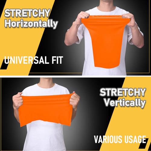 TICONN Neck Gaiter for Men Women, Cooling Bandana Face Mask Cover Gator - color: Orange-2pk, style: Quick Dry