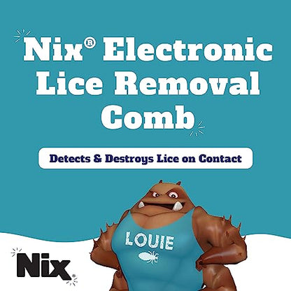 Nix Electronic Lice Comb, Removes Nits From Hair, 1 Count - color: White and Blue