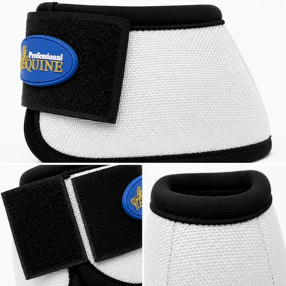 CHALLENGER Large Ballistic Overreach No-Turn Bell Boots White 4109WH-L