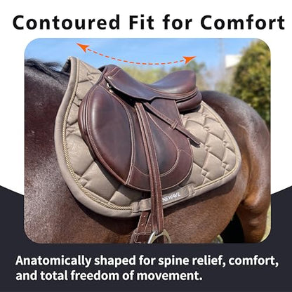 EQUINEWAVE Embossed All Purpose Saddle Pad - color: MOON ROCK