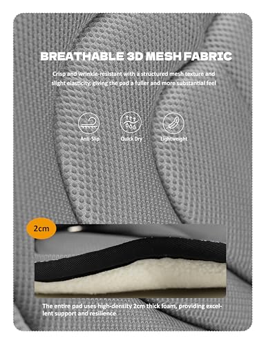 Harrison Howard Bareback Horse Riding Pad Breathable Mesh Cushioned No-Saddle Pad with Girth for Trail Training - color: Dark Grey