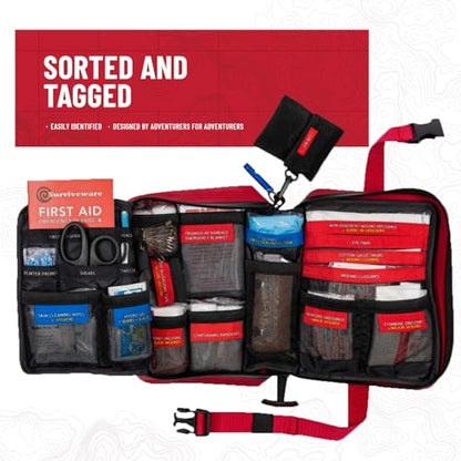 Surviveware Comprehensive Waterproof Premium Survival First Aid Kit - style: Large Waterproof