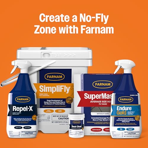 Farnam Repel-X pe Concentrated Fly Spray for Horses & Dogs, 128 Ounces - size: 128 Oz Concentrate