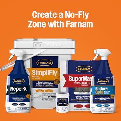 Farnam Repel-X pe Concentrated Fly Spray for Horses & Dogs, 16 Ounces - size: 16 Fl Oz (Pack of 1)