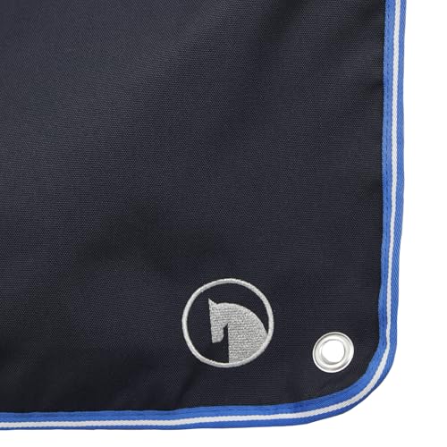 HORZE Ella Equestrian Horse Show Stall Guard with 3 Pockets | 73" x 54" - Peacoat Dark Blue - One Size