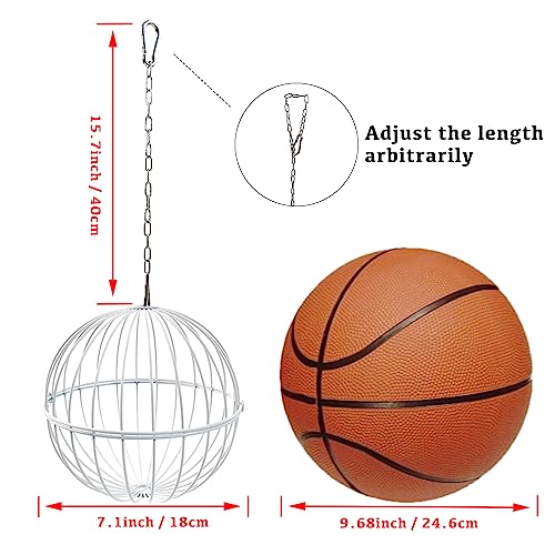 Hanging Chicken Feeder 7.1 Inch Chicken Veggie Treat Ball 1PCS White - color: White