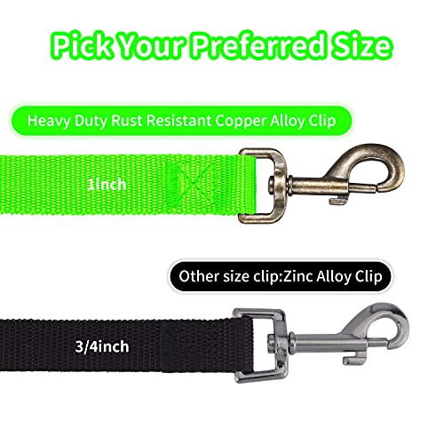 HIKISS Long Dog Leash Obedience Recall Training Agility Lead with Thickening Material for Large Dog - 15ft 20ft 30ft 50ft 100ft Training Leash(Green 15ft) - color: T5:Large Dog Thicken green, size: 15 Feet