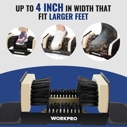 WORKPRO Extra Wide Boot Cleaner, Shoe Brush Scraper Scrubber Outdoor - style: extra wide