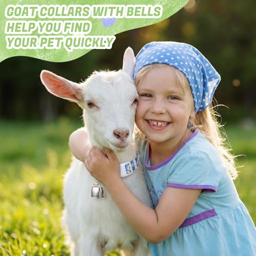 10 Pack Floral Goat Collars Adjustable Grazing Collar with Copper Bells - color: 10 Pack