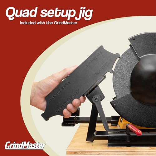 GrindMaster Lathe Tool Sharpening Jig with Quad Setup 8" - size: for 8 inch Grinders