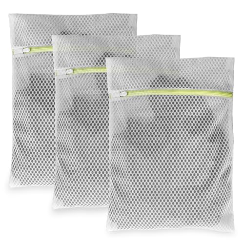 Laundry Bags, 3 Pcs Honeycomb Mesh Laundry Bags for Delicates, 12" x 16"