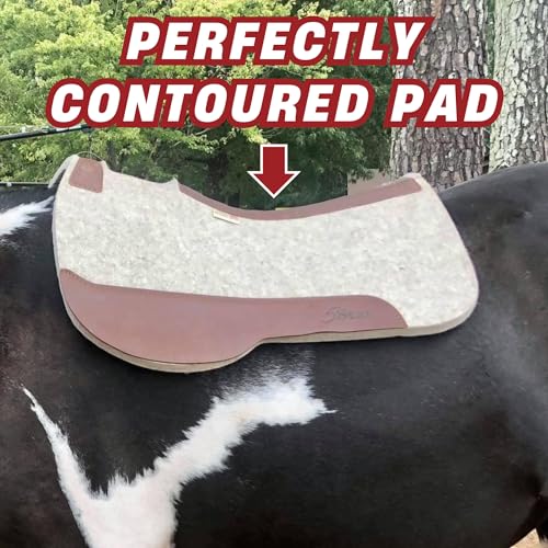 5 Star - 1 1/8" Extra Thick Rancher Western Saddle Pad - The Rancher Performer Full Skirt 32" x 32" This Horse Saddle Pad is Great for Ropers and Ranchers.