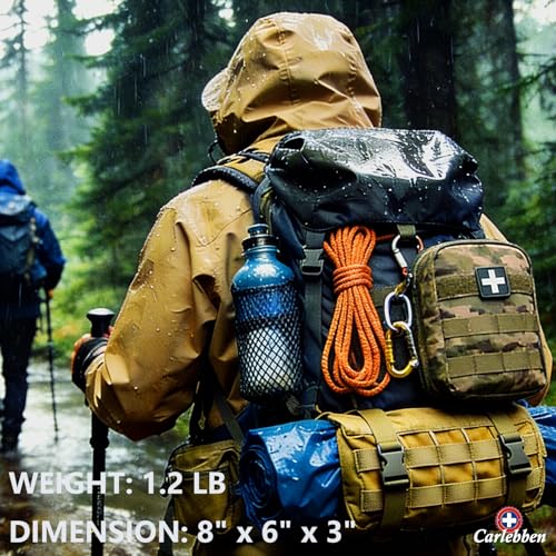 Carlebben EMT Pouch MOLLE Ifak Pouch Tactical MOLLE Medical First Aid Kit Utilit Camouflage - color: Camouflage