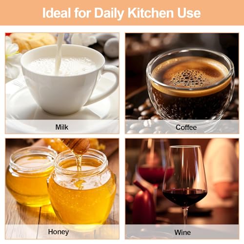 Ultra-Fine Nylon Mesh Strainer- Mini Kitchen Colander for Coffee, Milk, Yogurt, Juice - Non-Slip Handle & Hanging Hole (200 Mesh) - size: 200 Mesh
