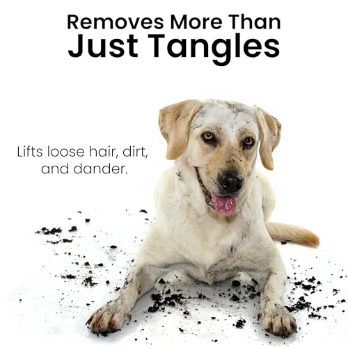 Fresh Ultra Half & Half XL Metal Pet Comb, Oval Aluminum Handle, Metal Grooming Comb for Dogs, 9.75" - style: Ultra Half & Half XL