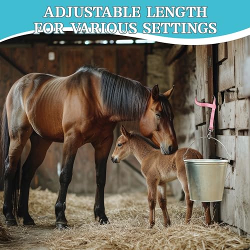 Nylon Horse Bucket Strap for Outdoor Feeders,Colourful,10 Pcs - color: Colourful