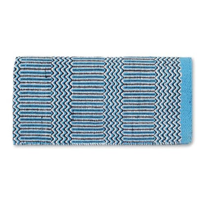 Mayatex Ramrod Doubleweave Saddle Blanket - color: Turquoise/Black/Cream, size: 32 x 64-Inch