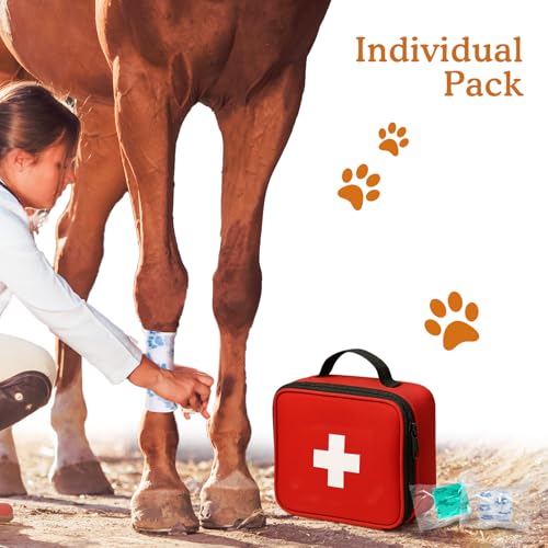 Self-Adhesive Bandage Wrap for Wrist, Ankle & Finger First Aid/Vet - color: Azure Tides, size: 6 Count (Pack of 1)