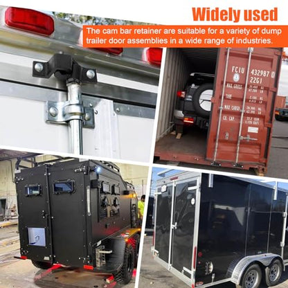 Fuoequl Trailer Hasp Bolt Kit for Trailer Cam Action Hasp - style: Trailer Cam bar Keeper