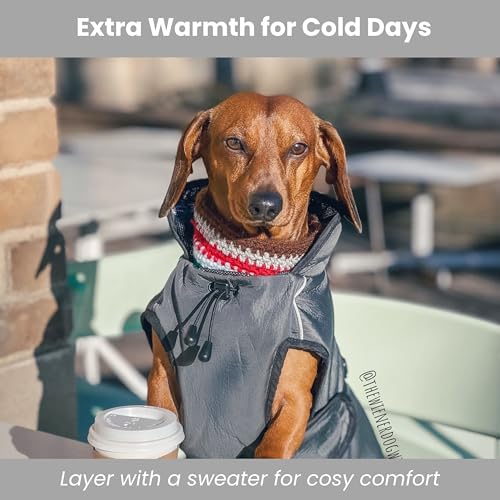 Self-Heating Waterproof Dog Coat Lightweight Thermal Winter Jacket 3XL - size: XXX-Large