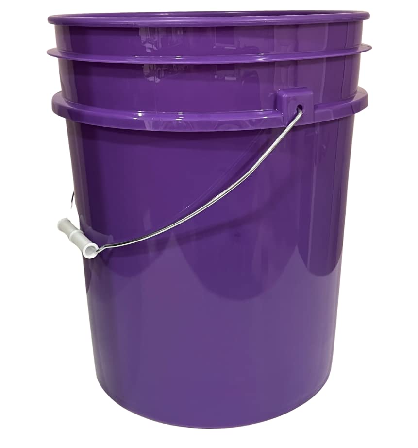 House Naturals 5 Gallon Purple Food Grade Plastic Bucket with Screw on Air Tight Lid- Made in USA (3)
