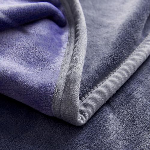 YISURE Reversible Bed Throw Blanket Water Proof and Stain-Proof, Queen Size 80"x60" (Grey/Violet), Leakproof, Soft Repellant Bed Cover for Couches Sofa and Mattress, Washable and Reusable | Love Blanket Waterproof Sex Blanket Reusable Couch Furniture Prot