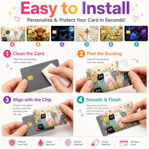 4PCS Marble Credit Card Skin, Debit Cards Cover Personalized Stickers - color: Marble