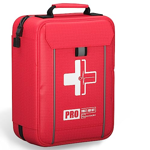 Upgrade - Comprehensive First Aid Kit with Labelled Compartments, Molle System Emergency Kits for Car,Home,Hiking, Backpacking, Camping, Traveling, and Cycling - size: Large Kit