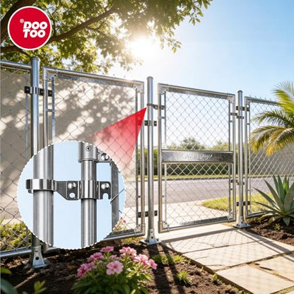 Stainless Steel 1-3/8" x 1-7/8" Chain Link Gate Latch （Fit 1-3/8" Gate Frame）, Heavy Duty Chain Link Fence Gate Fork Latch with Hole for Padlock 1Pack - color: 1-3/8"x1-7/8"