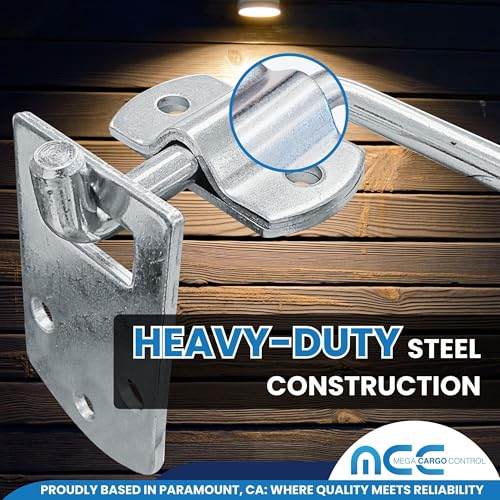 Pack 4 Security Gate Latch for Utility Sides – Durable Steel - color: 4 Pack