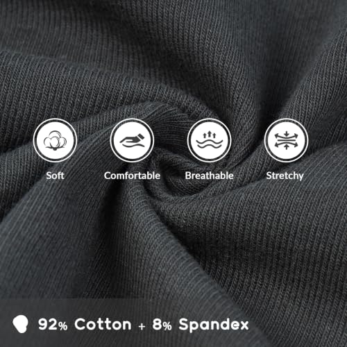 ROZKITCH Cotton Dog Snood, Lightweight Medical Dog Snood | Upper Body Neck and Shoulder Cover Stop Pets from Licking Neck Wounds Darkgrey L - color: Darkgrey, size: L(Chest: 24")