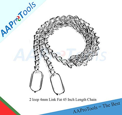 Durable Cow OB Apparatus (2 OB Handle & 45 Inch Chain), Goat Forceps, Cattle Delivery Instruments for Dairy Farm