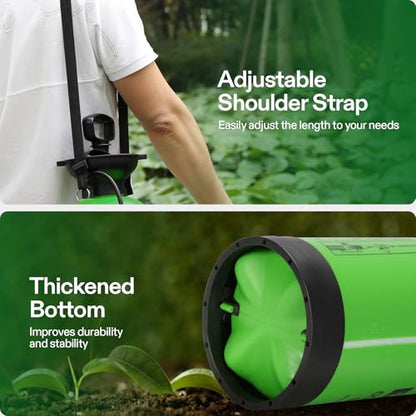 VIVOSUN 1.35-Gallon Pump Pressure Sprayer - color: Green, size: 1.35 Gallons