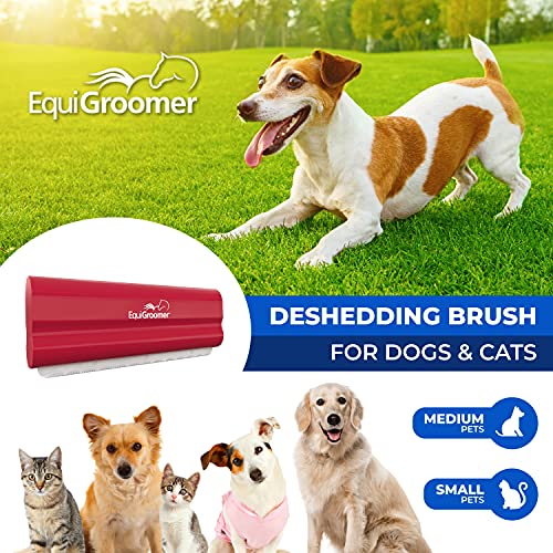 EquiGroomer 5-Inch Undercoat Deshedding Brush for Dogs & Cats, Red - color: Red, size: 5 Inch