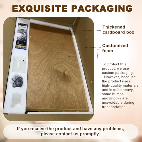 Large Chicken Brooder Box Kits 32x32x16 in Wooden Foldable Chick Brooder Box with Heated Light Thermometer Portable with Handle for up to 70 Chickens, Ducks, Quails, Hamsters, No Assembly