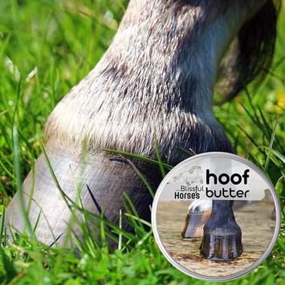 The Blissful Horses Hoof Butter All Natural Support for Your Horse's Hooves - size: 8-Ounce
