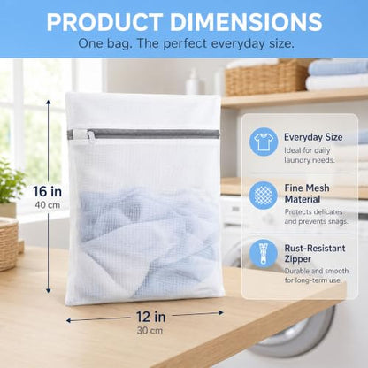 Lingerie Bag for Washing Delicates, Laundry Bags for Delicates - size: 3M(12x16")