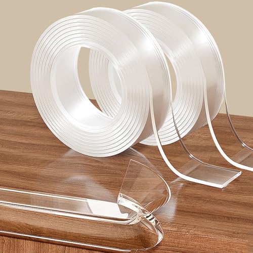 2 Pack x 0.8 in x 6.6 FT,Clear Soft Corner Protectors for Furniture Strip,Sharp Edge & Table Bumper,Window Edge,Wall Protector, Soft Corner Guards Safe for Proof,Table Corner Protectors in Family - size: 2Rolls x 0.8in x 6.6FT