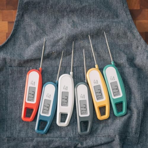 Lavatools Javelin® Ultra-Fast 3-Second Digital Instant Read Meat Thermometer for Grill and Cooking, 2.75" Probe, Compact Foldable Design, Large Display, IP65 Water Resistant, NSF Certified – Ube - color: Ube