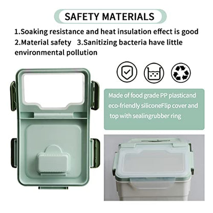 2 Pack 50 lb Airtight Flour Storage Containers with Wheels, Green | Large Rice Bin, Seal Locking Lid, BPA-Free, Includes Measuring Cup & Scoop, Kitchen Organization - color: Green