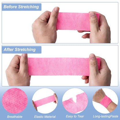 16 Pack Self Adhesive Bandage Wraps,2" X 5 Yards Elastic Bandage Wrap - color: Multicolour, size: 2 Inch